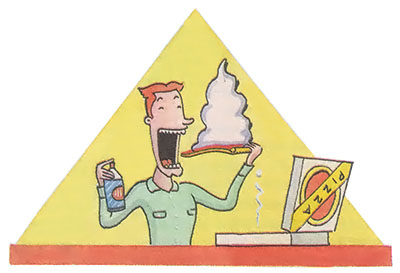 
Whipped cream can soothe burns to the roof of you mouth caused by hot pizza.
